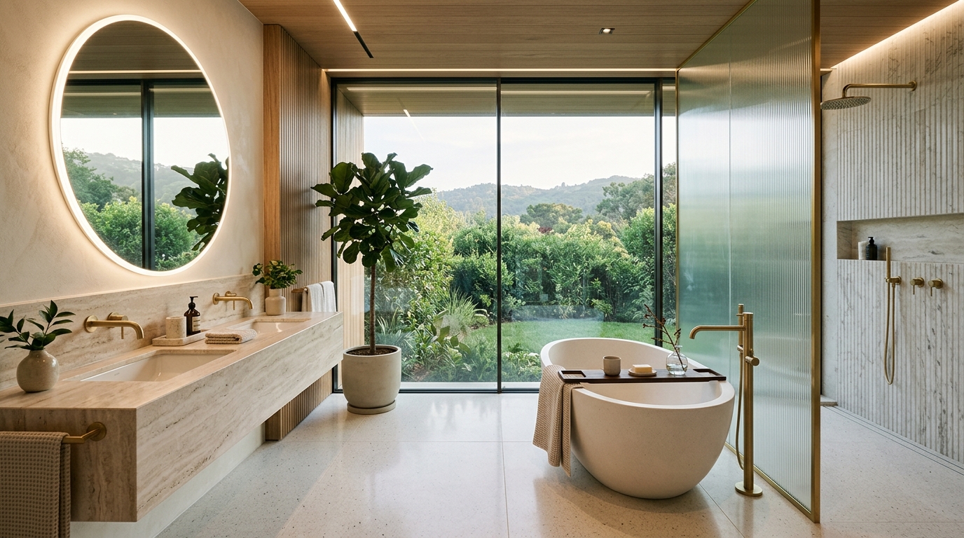 Modern Villa Lüks Banyo