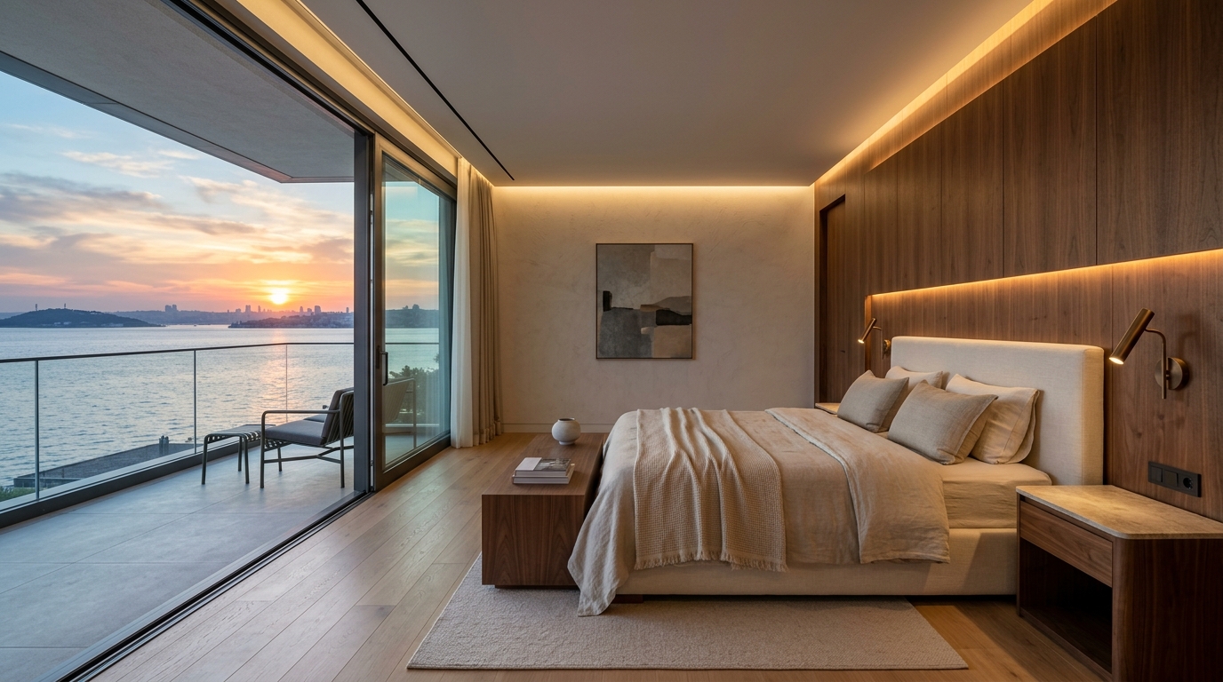 Modern Villa Ebeveyn Yatak Odası